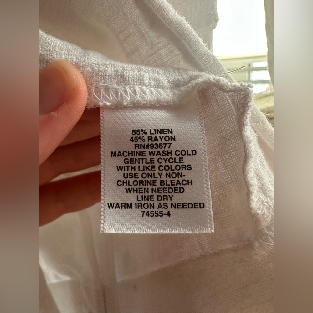 Liz Claiborne | White Linen Blazer - Picture 6 of 8